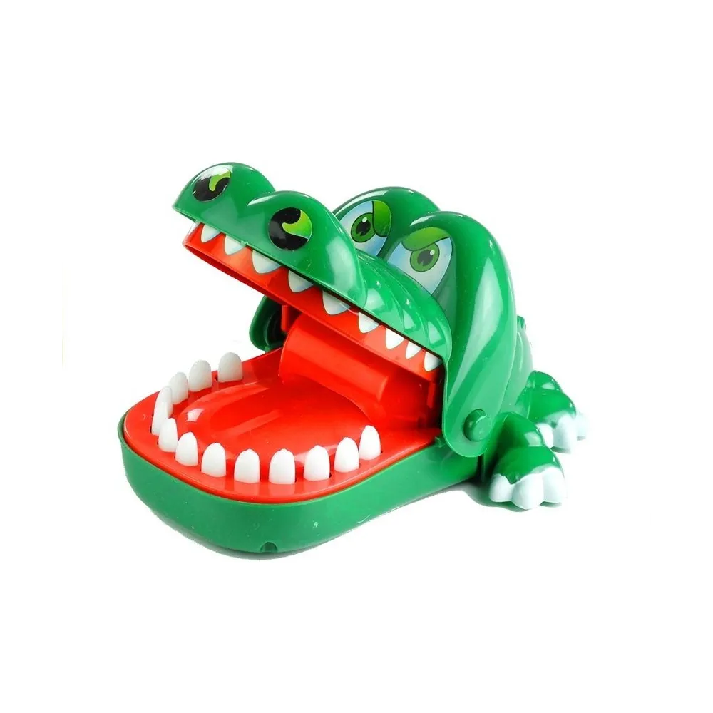 Rodzinna gra zręcznościowa z krokodylem i zębami do naciskania