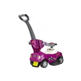 Nowoczesny pchacz w kolorze fioletowym z lekkiego plastiku dla malucha