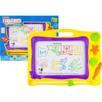 Tablica Znikopis Morski + 3 Pieczątki Kolorowe Tło