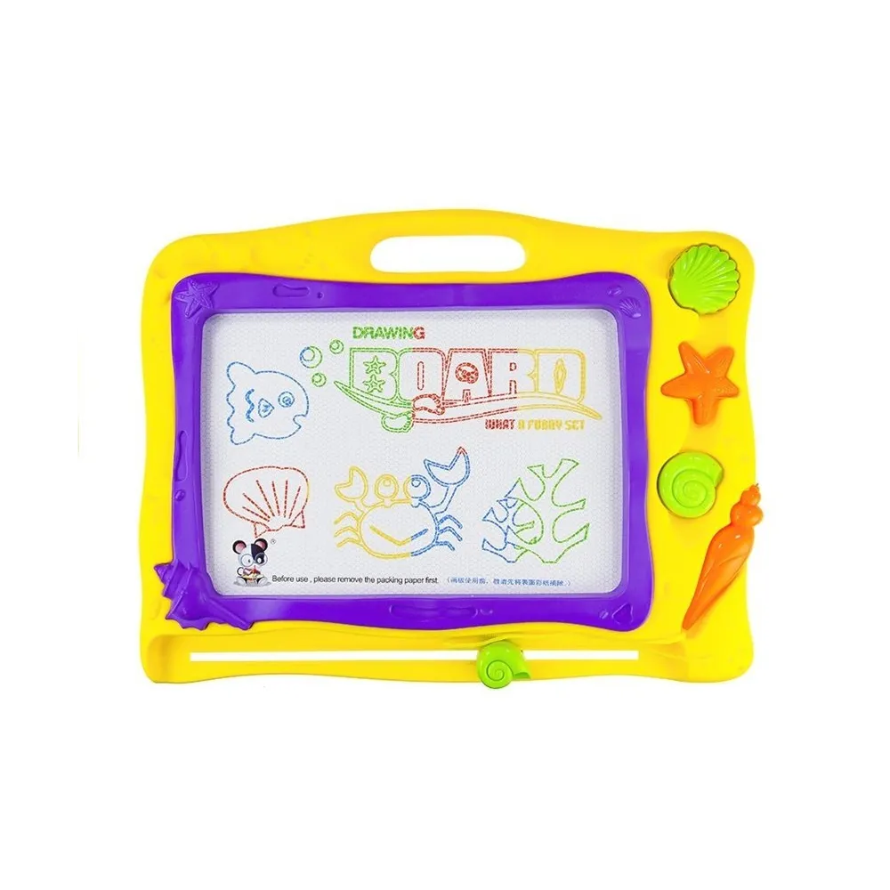 Tablica Znikopis Morski + 3 Pieczątki Kolorowe Tło