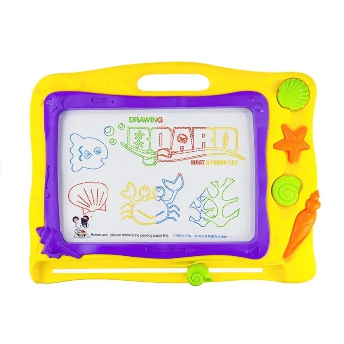 Tablica Znikopis Morski + 3 Pieczątki Kolorowe Tło