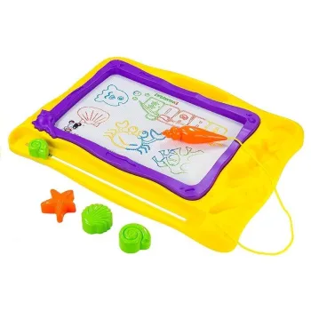 Tablica Znikopis Morski + 3 Pieczątki Kolorowe Tło