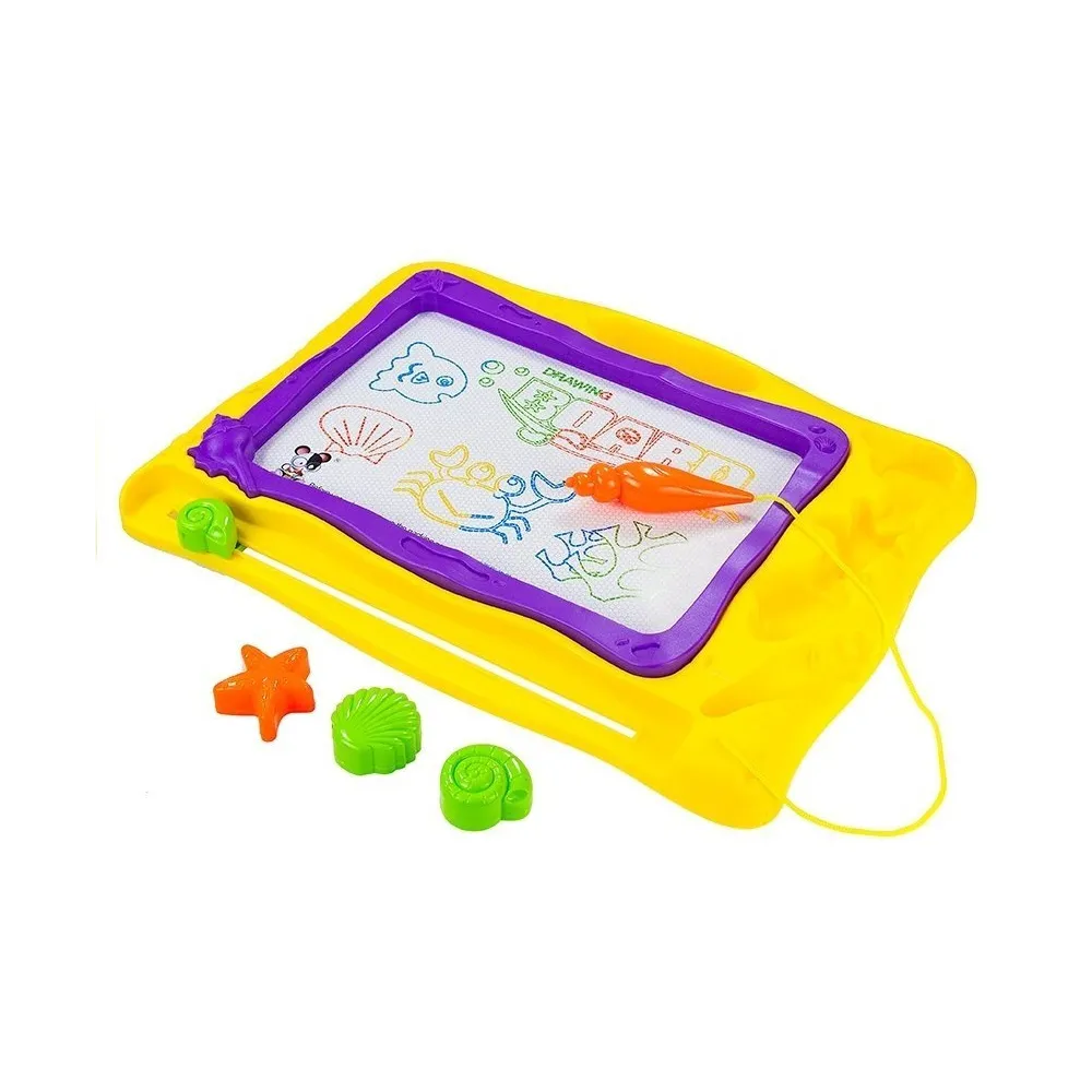 Tablica Znikopis Morski + 3 Pieczątki Kolorowe Tło