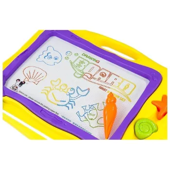 Tablica Znikopis Morski + 3 Pieczątki Kolorowe Tło