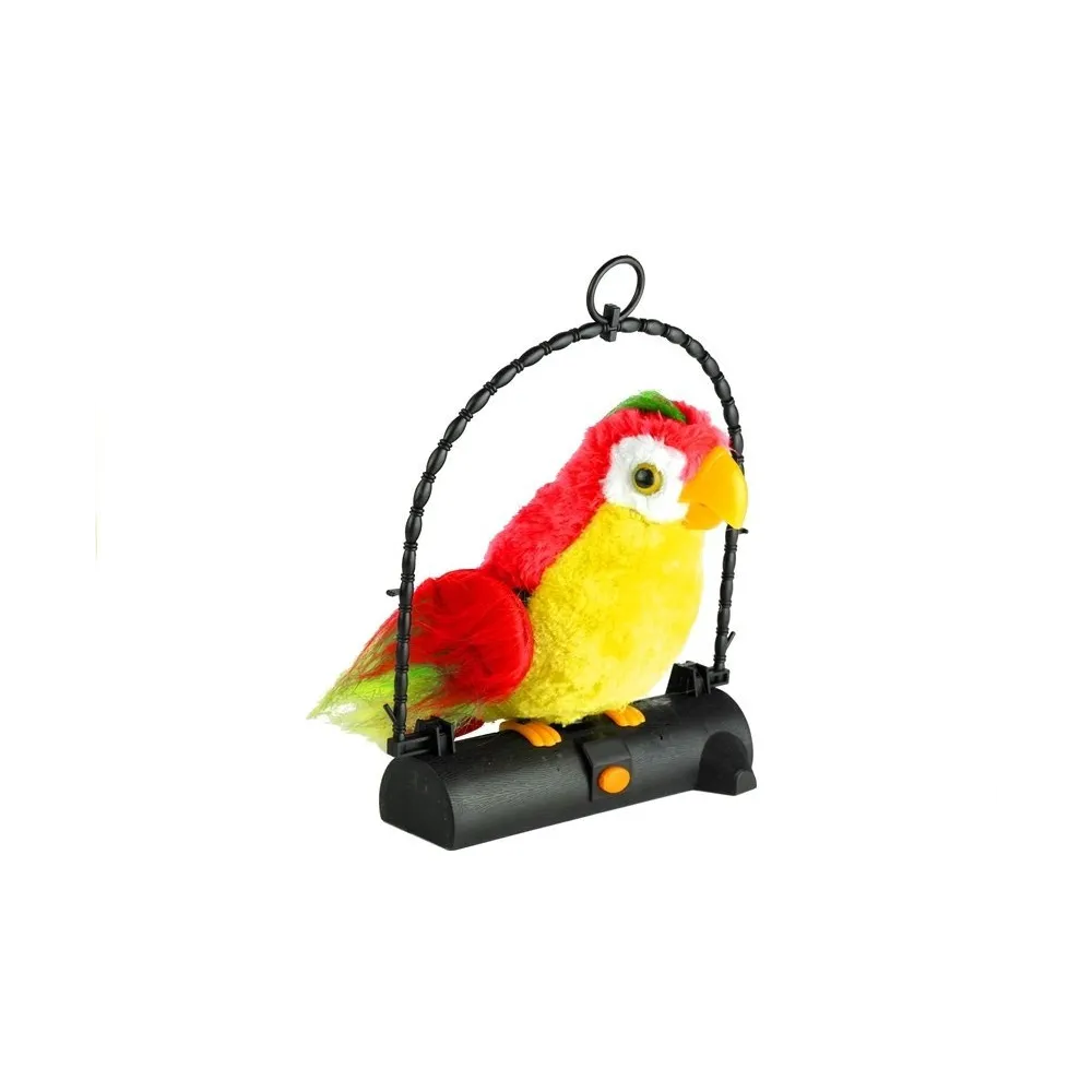 Papuga Pleciuga Ptaszek Powtarza Słowa Czerwona