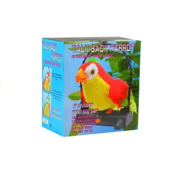 Papuga Pleciuga Ptaszek Powtarza Słowa Czerwona