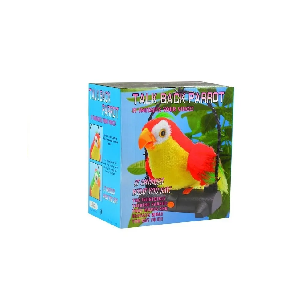 Papuga Pleciuga Ptaszek Powtarza Słowa Czerwona