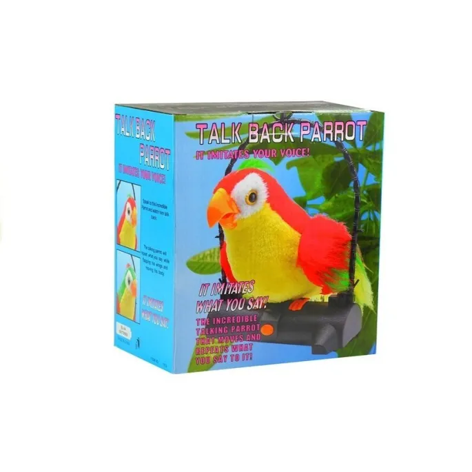 Papuga Pleciuga Ptaszek Powtarza Słowa Czerwona