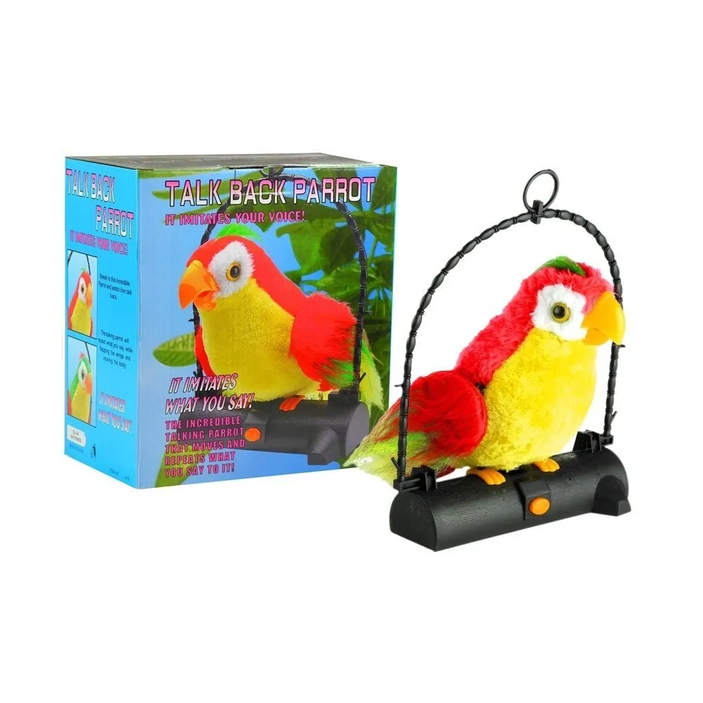 Papuga Pleciuga Ptaszek Powtarza Słowa Czerwona