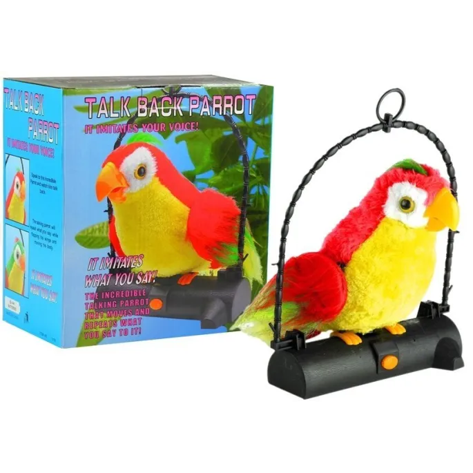 Papuga Pleciuga Ptaszek Powtarza Słowa Czerwona