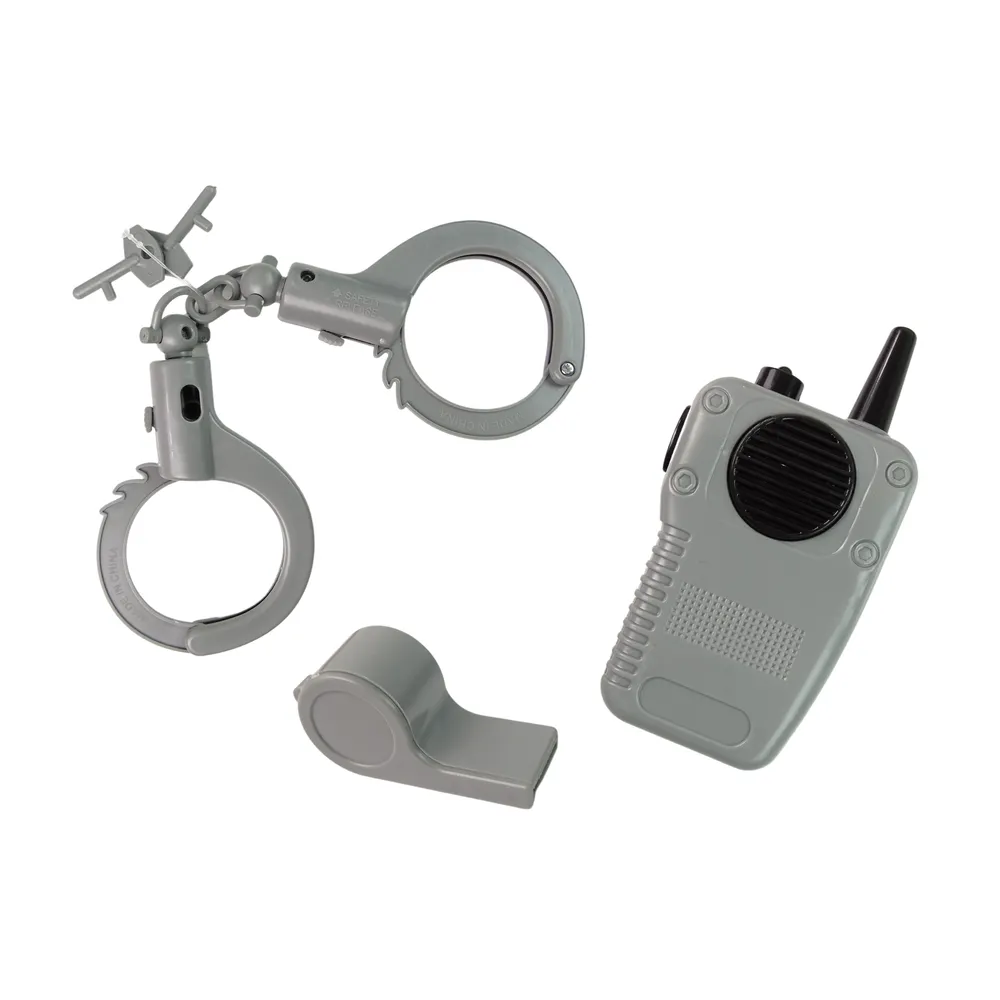 Strój Przebranie Policjanta Akcesoria Odznaka Karnawał 8 El.