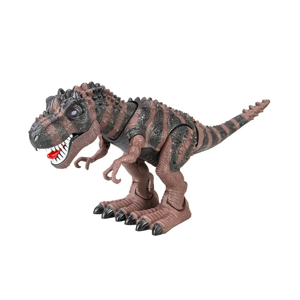 Interaktywny dinozaur zabawka dla dzieci, brązowy model Tyranozaura Reka