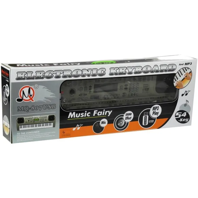 Organy MQ807 i mikrofon w zestawie dla dzieci na zdjęciu poglądowym