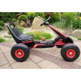 Gokart Czerwony A-15 Pompowane Koła