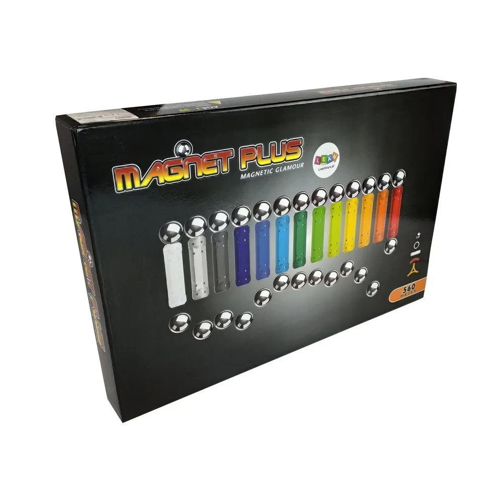 Zestaw Magnastix Klocki Magnetyczne 560 + Tablica