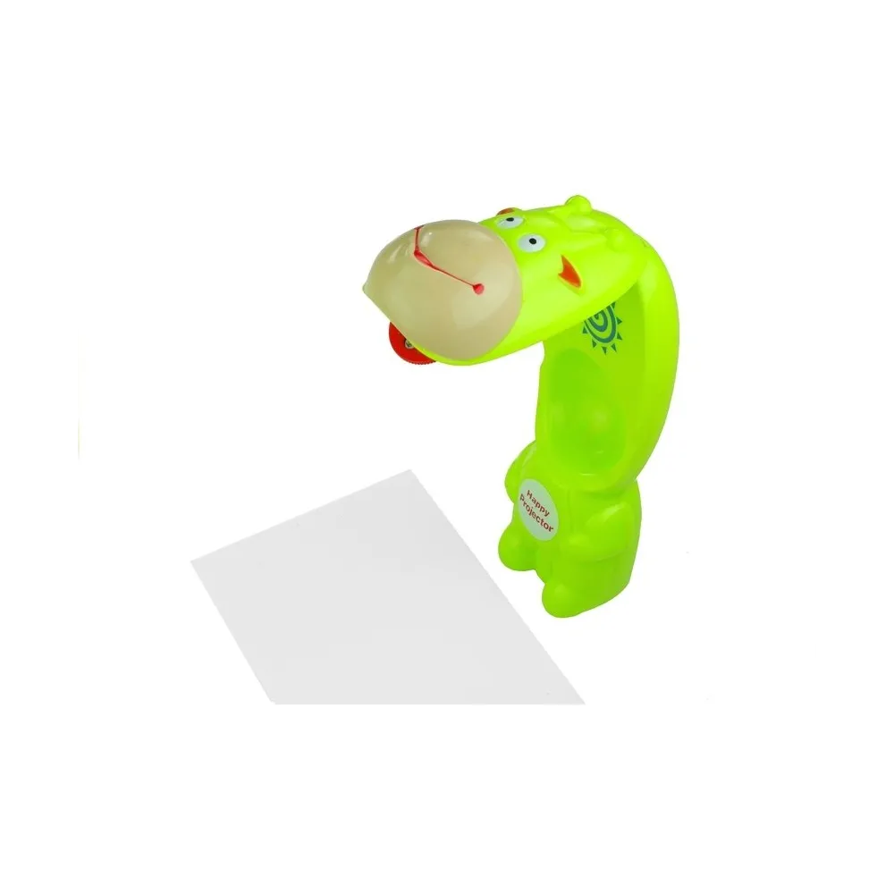 Projektor Do Rysowania Rzutnik Krówka 3 Dyski Pisaki Zielony 3w1