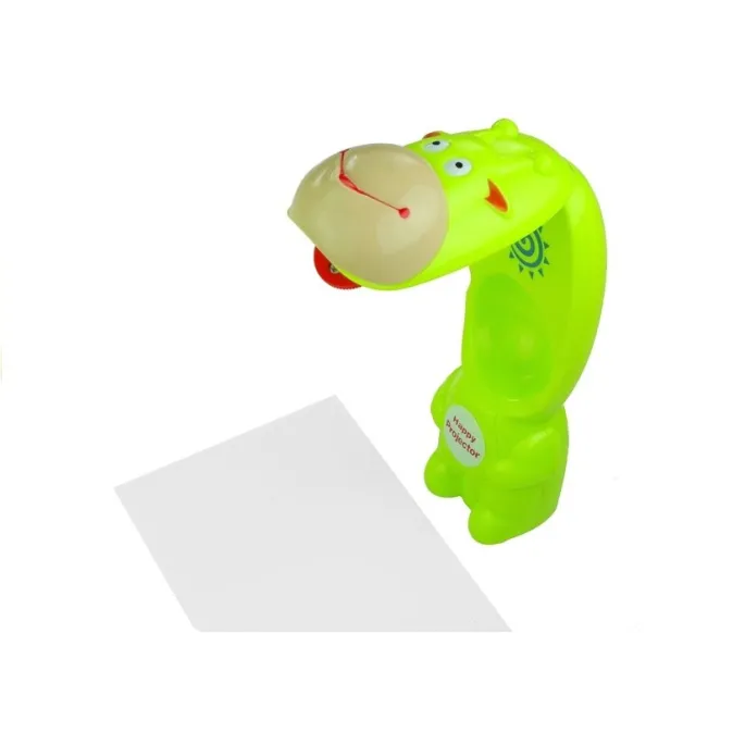 Projektor Do Rysowania Rzutnik Krówka 3 Dyski Pisaki Zielony 3w1