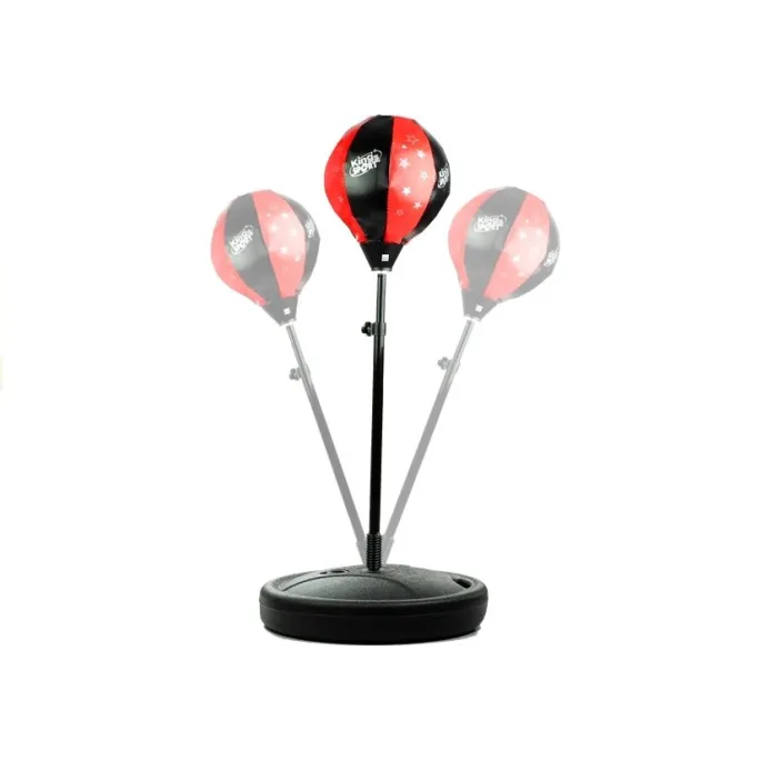 Rękawice bokserskie dziecięce z czarno-czerwoną gruszką treningową