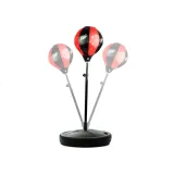 Rękawice bokserskie dziecięce z czarno-czerwoną gruszką treningową