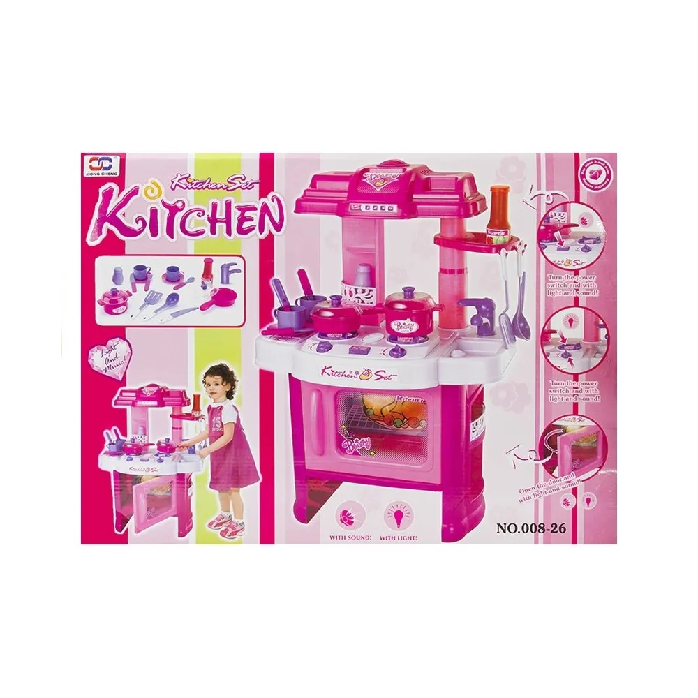 Realistyczny zestaw kuchenny dla dzieci powyżej 3 lat z certyfikatem CE
