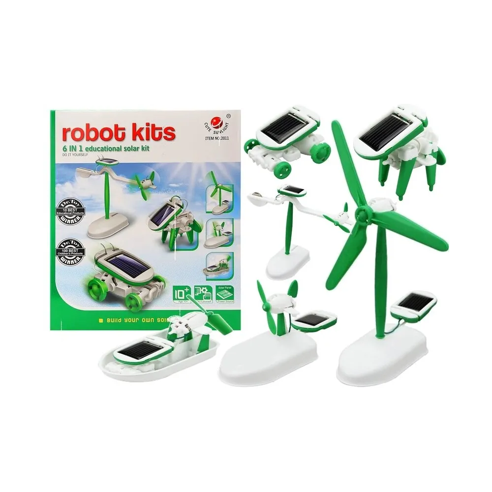 Edukacyjny zestaw robot solarny 6 w 1 z elementami do samodzielnego montażu