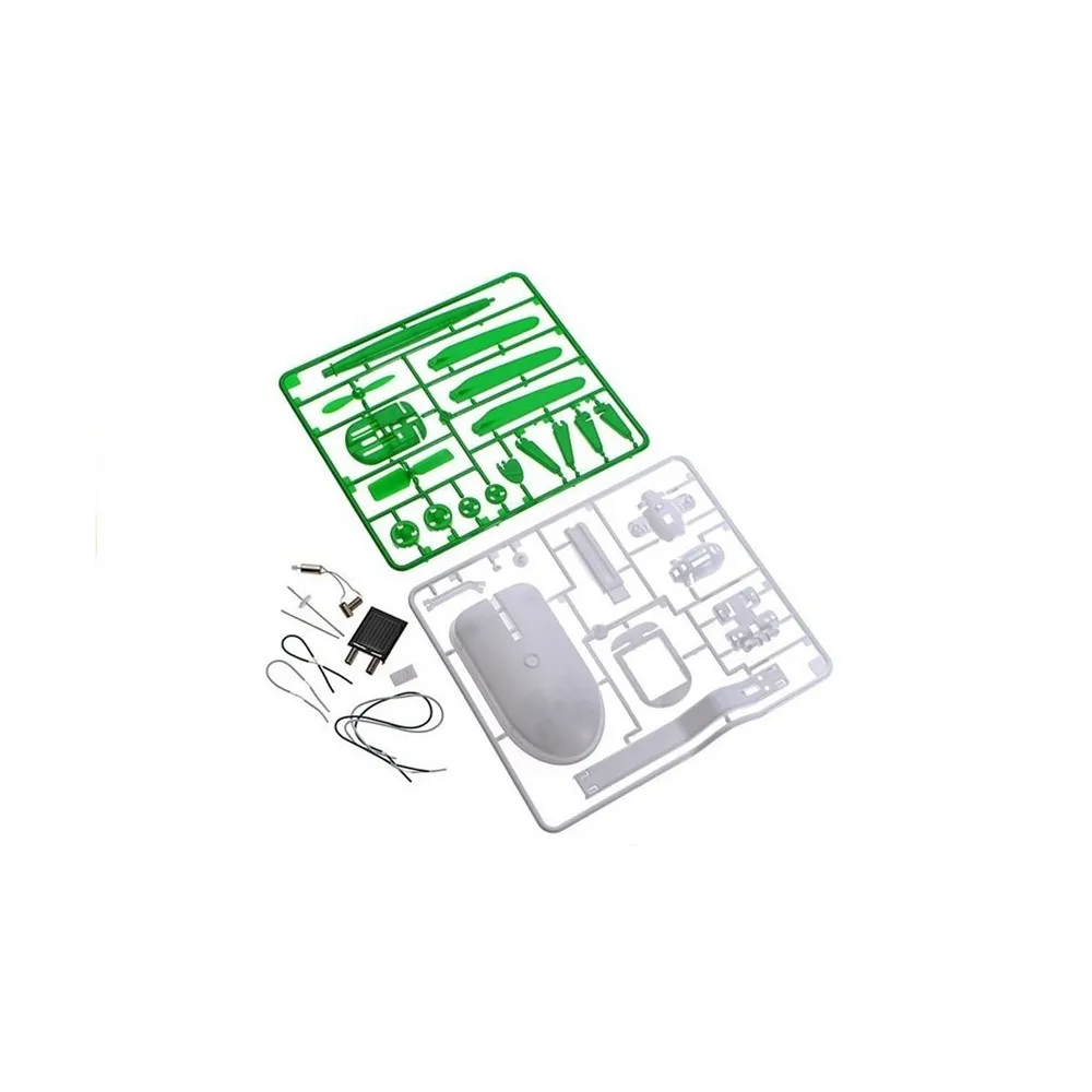 Ekologiczne auto oraz wiatrak napędzane energią słoneczną z zestawu