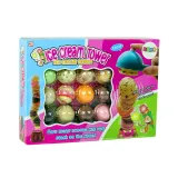 Zestaw elementów gry Wieża Lodowa gotowy do rozgrywki rodzinnej