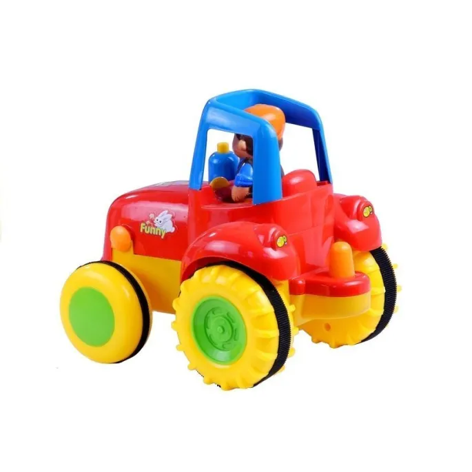 Zabawka edukacyjna dla dzieci – traktor, przyczepa i zwierzątka