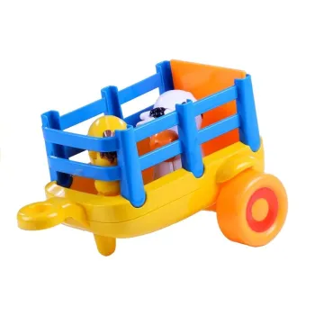 Efektowny traktor z przyczepą i otwieraną klapą dla malucha