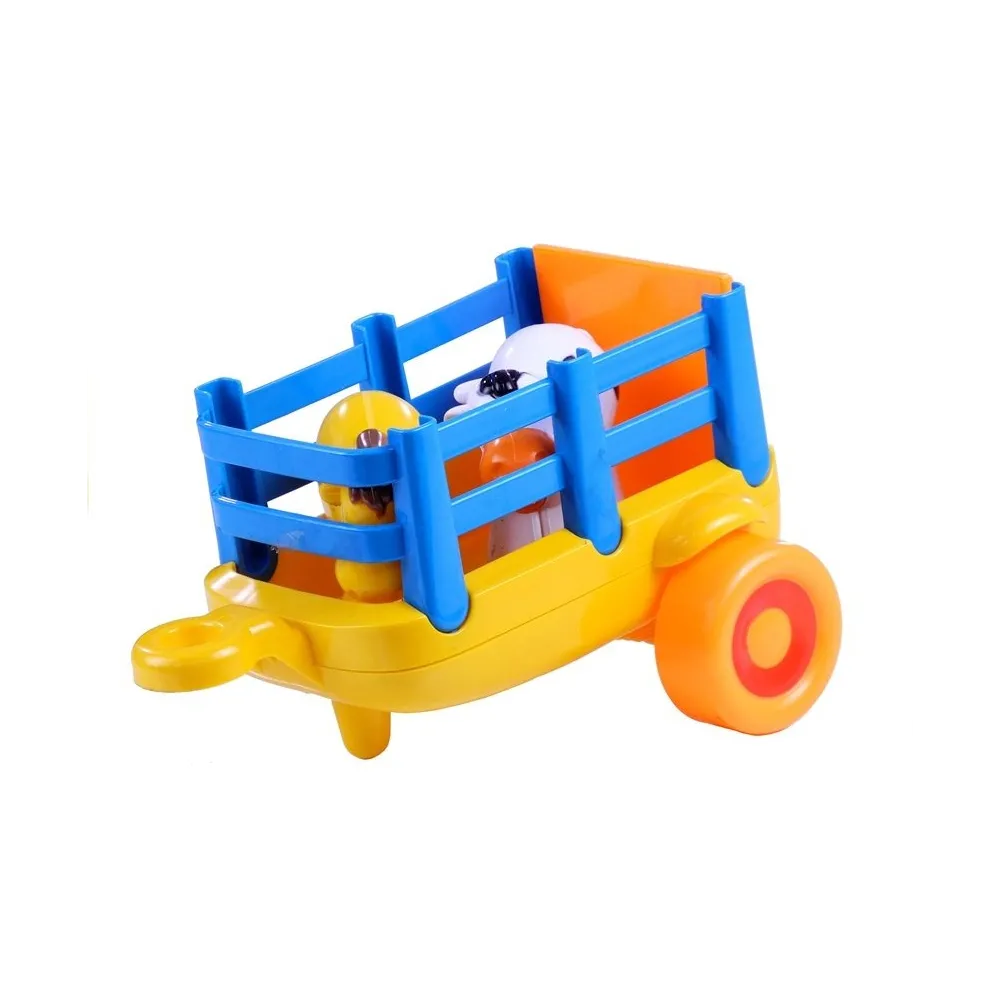 Efektowny traktor z przyczepą i otwieraną klapą dla malucha