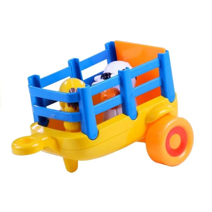 Efektowny traktor z przyczepą i otwieraną klapą dla malucha