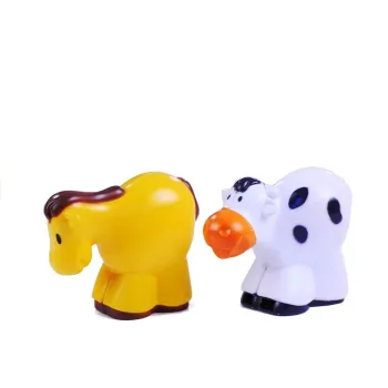 Bezpieczny i trwały plastikowy traktor ze zwierzątkami