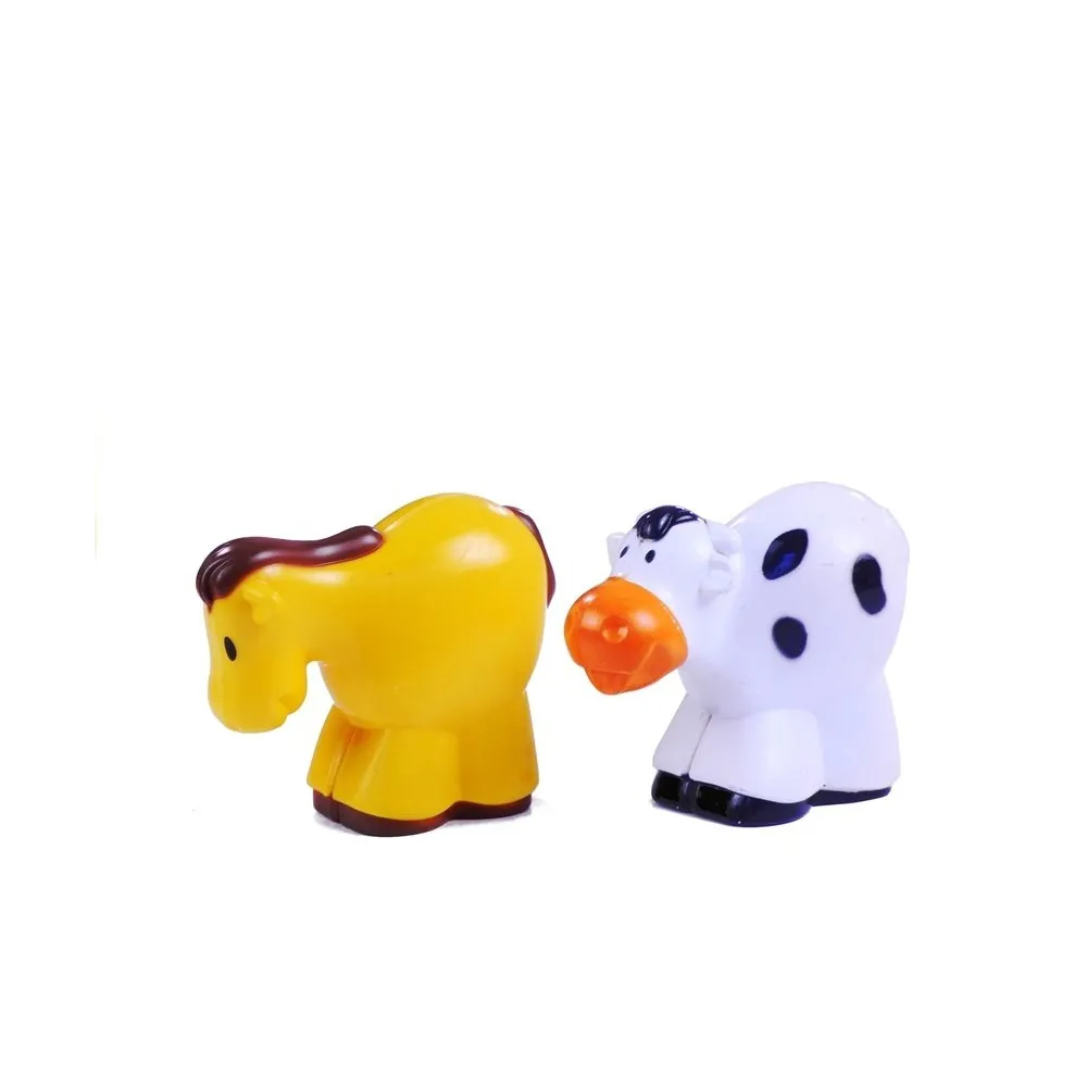 Bezpieczny i trwały plastikowy traktor ze zwierzątkami