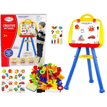 Tablica Magnetyczna Stojąca Pisak Magnes Niebieska