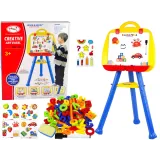 Tablica Magnetyczna Stojąca Pisak Magnes Niebieska