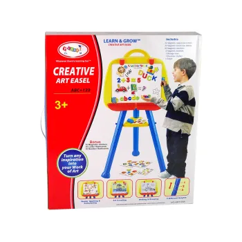 Tablica Magnetyczna Stojąca Pisak Magnes Niebieska