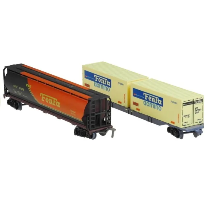 Tor kolejowy z lokomotywą napędzaną na baterie