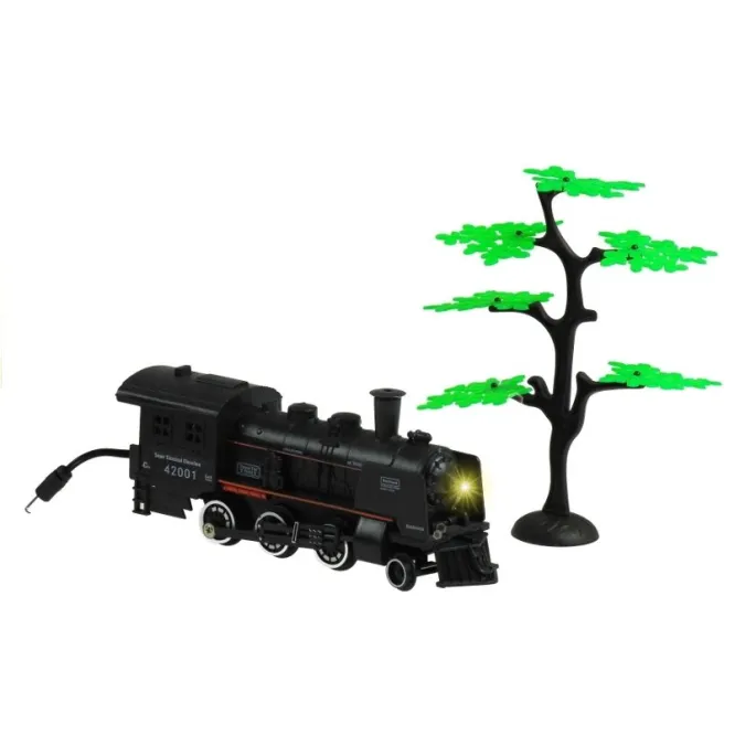 Cztery wagony na torze kolejowym o długości 156 cm