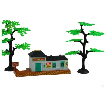 Kolorowa kolejka z realistycznymi efektami świetlnymi