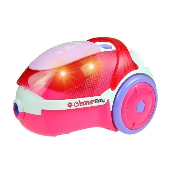 Kolorowy odkurzacz dziecięcy z realistycznymi efektami świetlnymi