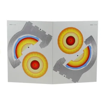 Zbliżenie na połączenia elementów w modelu kula ziemska