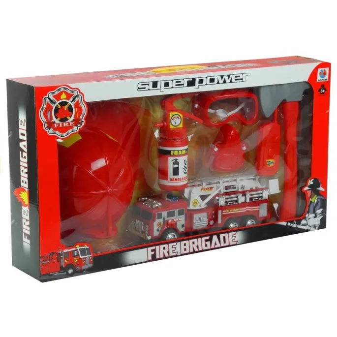 Komplet strażaka idealny na prezent i do zabawy grupowej