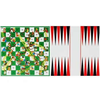 Dwustronne plansze gier z zestawu rodzinnego na białym tle