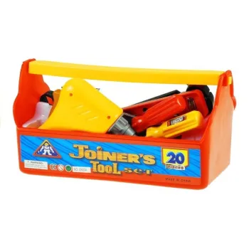 Kask ochronny i narzędzia w zestawie dla kreatywnej zabawy