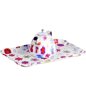 Piękny Metalowy Serwis Do Herbaty Zestaw Kuchenny