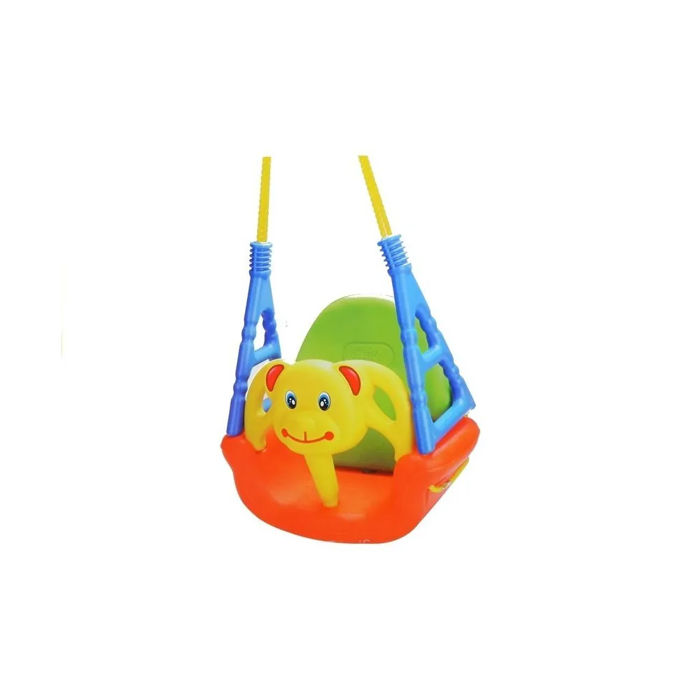 Huśtawka kubełkowa Miś 3w1 dla dzieci od 6 miesięcy do 7 lat