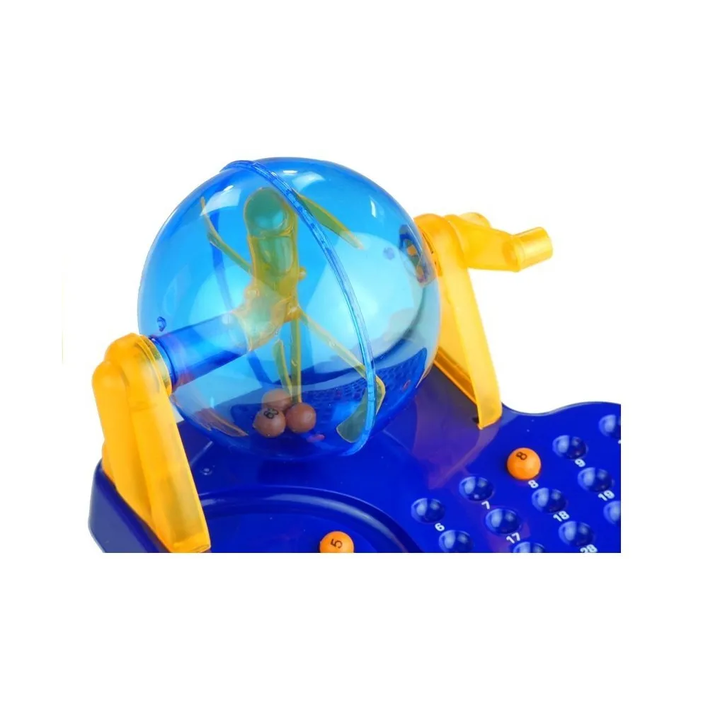 Kolorowe karty z numerami do rodzinnej gry Bingo Lotto