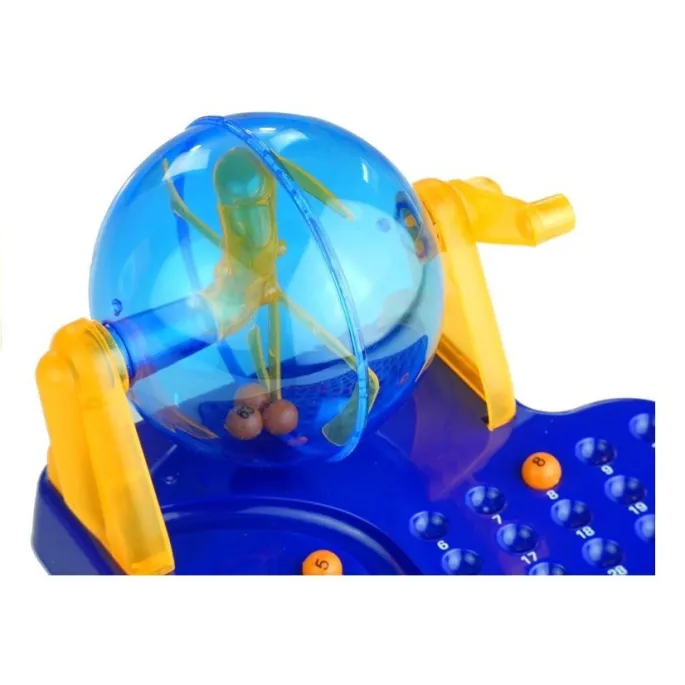 Kolorowe karty z numerami do rodzinnej gry Bingo Lotto