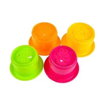 Kolorowy zestaw kąpielowy dla maluchów z przyczepianą kaczuszką