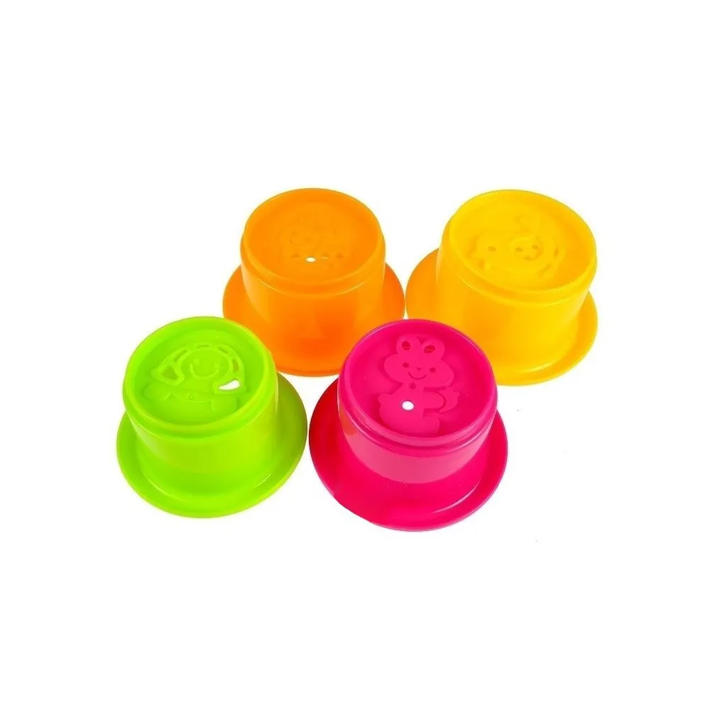 Kolorowy zestaw kąpielowy dla maluchów z przyczepianą kaczuszką